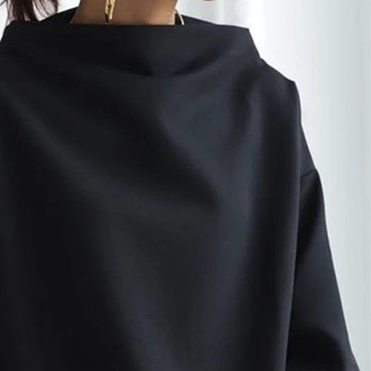 Damen High-Neck Top mit Relaxed Fit