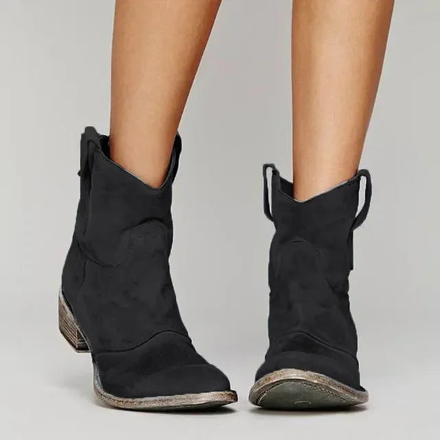 Damen Ranch-Stiefel mit rutschfester Sohle