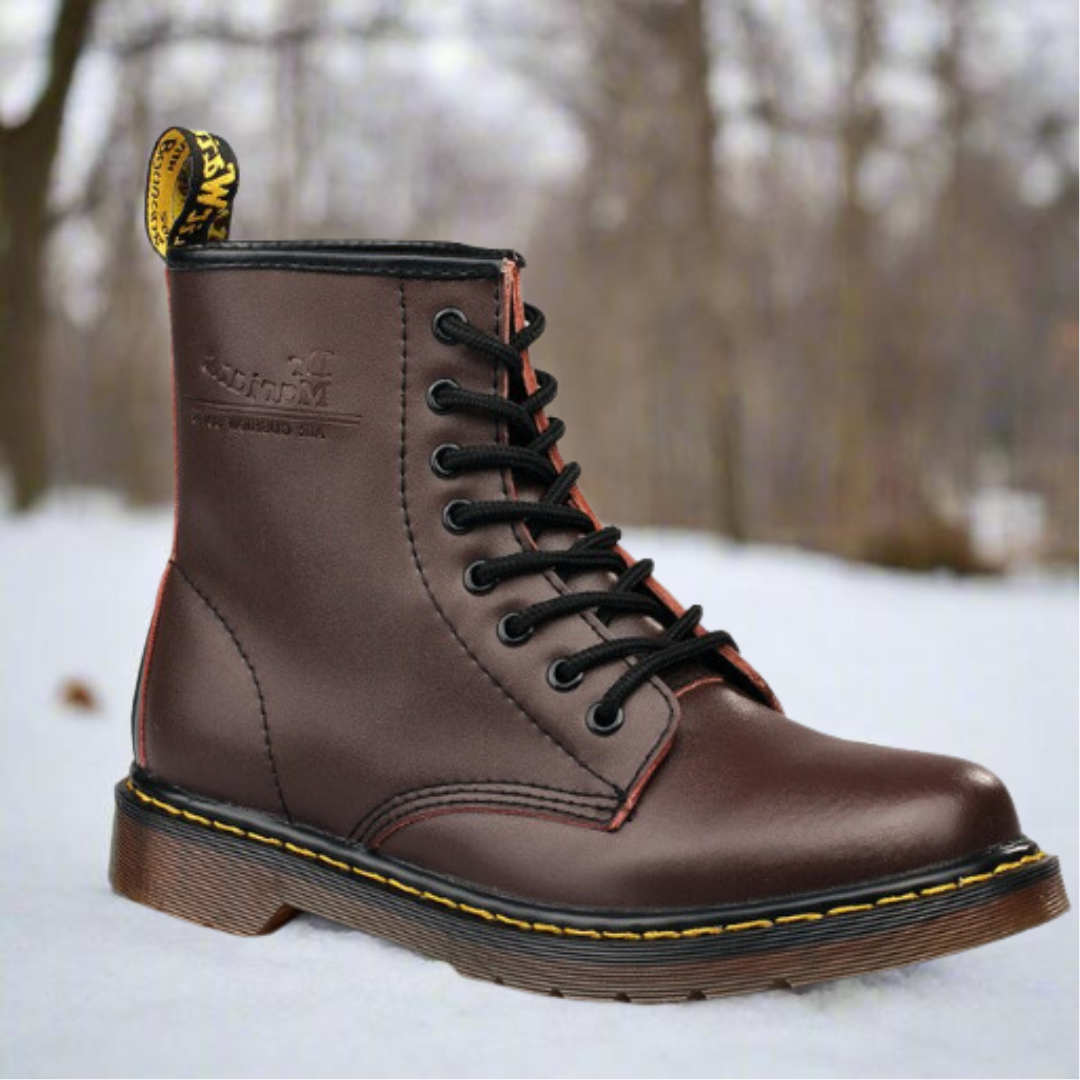 Unisex Schnürstiefel mit gepolstertem Fußbett und Gummisohle