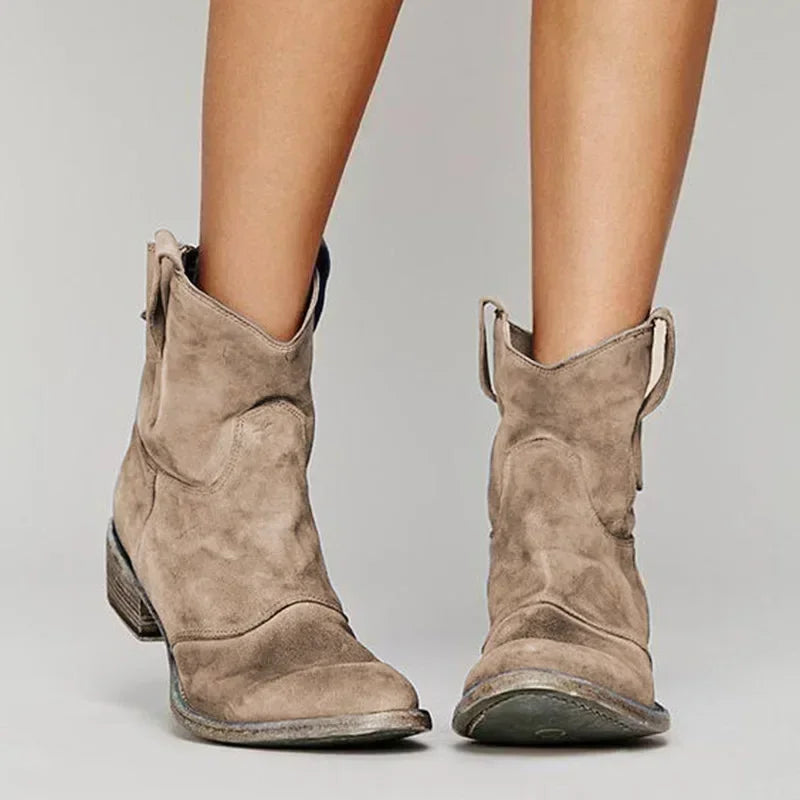 Damen Ranch-Stiefel mit rutschfester Sohle