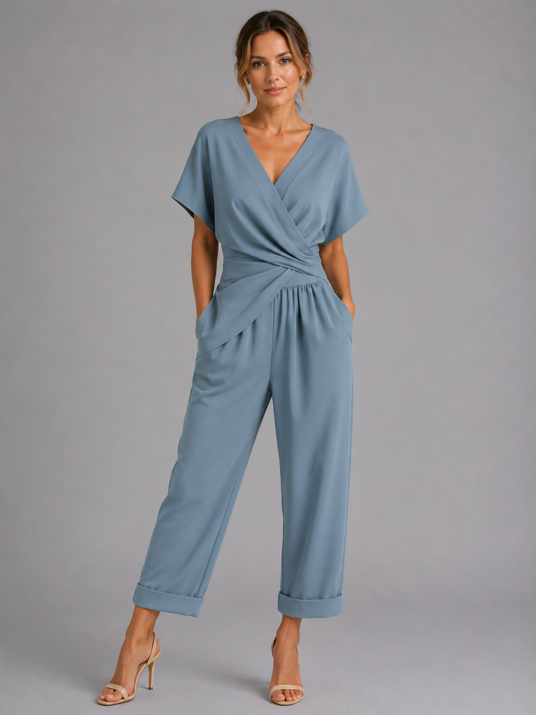 Damen Wickel-Coord-Set Zweiteiler