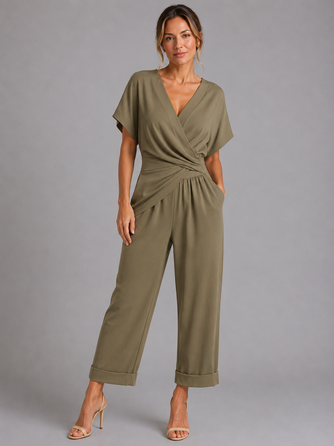Damen Wickel-Coord-Set Zweiteiler