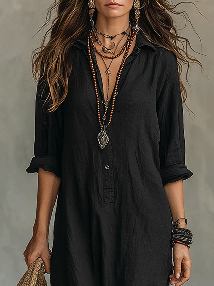 Damen Festliches Langarm Maxikleid