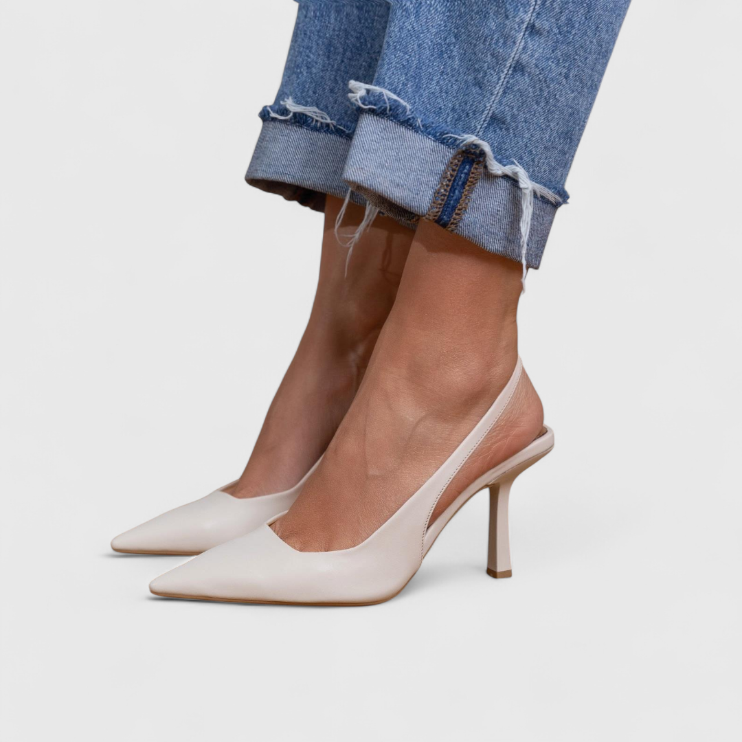 Leoparden Orthopädische Slingback Absatzschuhe