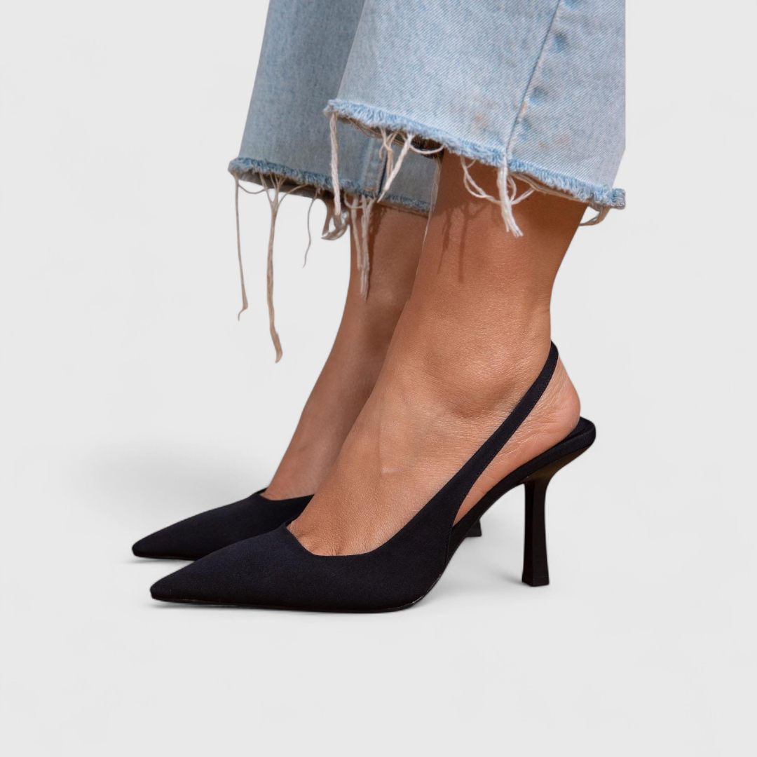 Leoparden Orthopädische Slingback Absatzschuhe