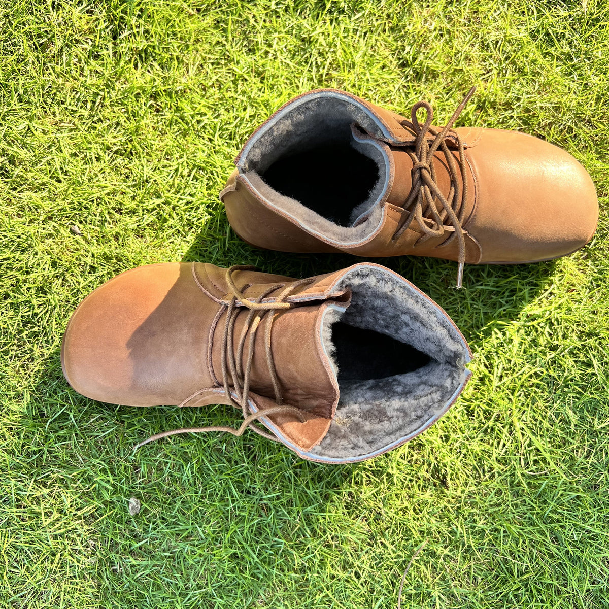 Damen Schnürstiefeletten mit Rundkappe im Retro-Stil
