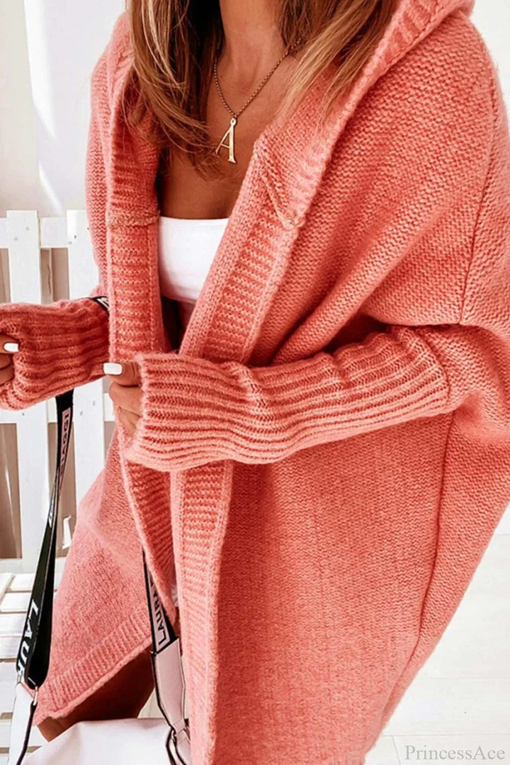 Damen Strickjacke mit Reverskragen und Farbblock-Muster