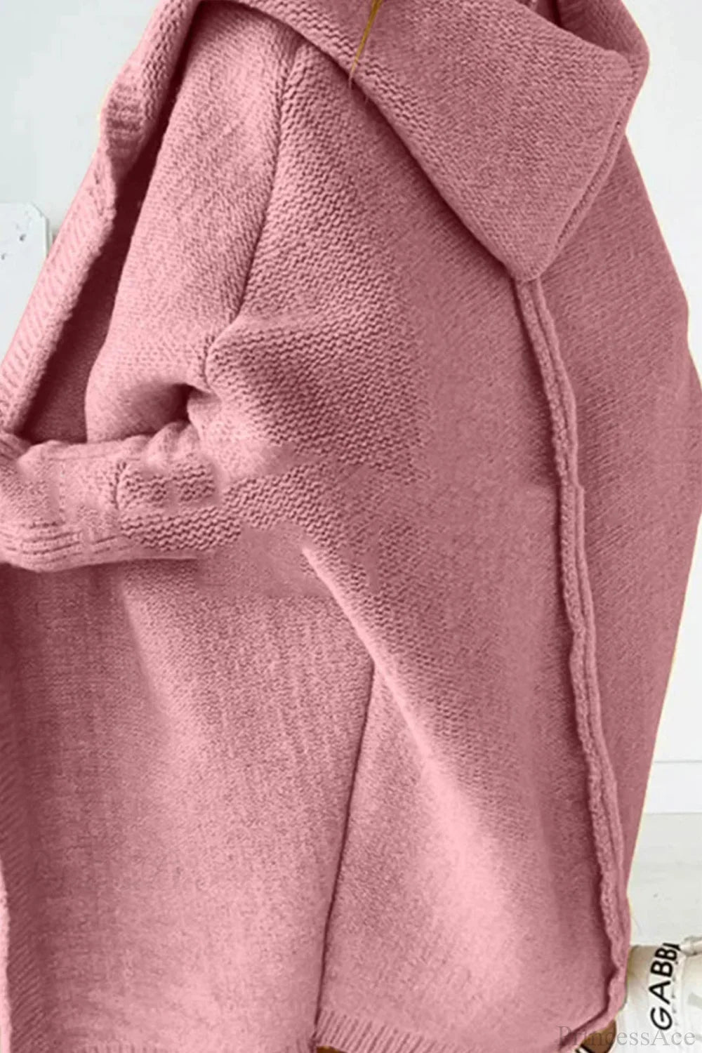 Damen Strickjacke mit Reverskragen und Farbblock-Muster