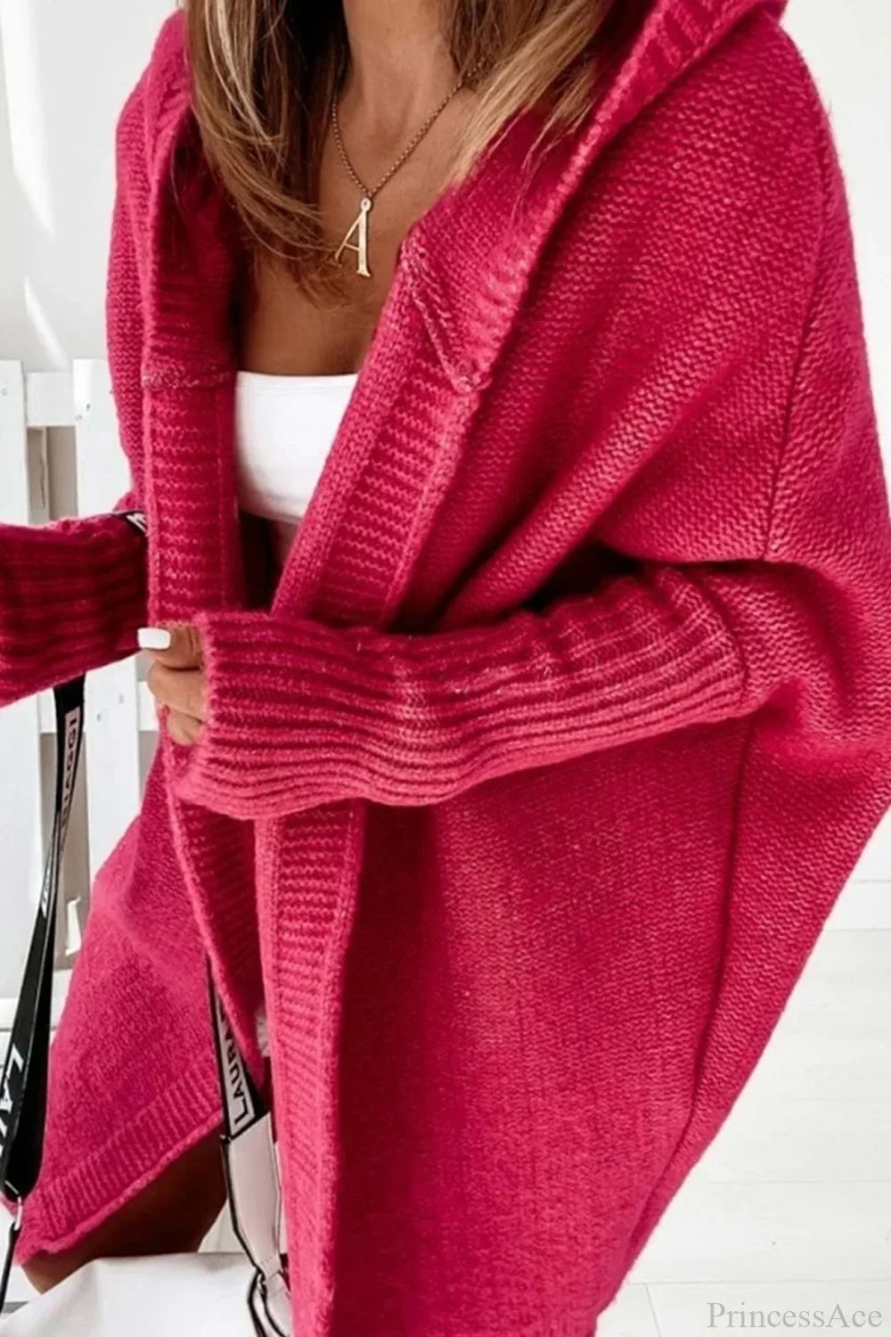 Damen Strickjacke mit Reverskragen und Farbblock-Muster