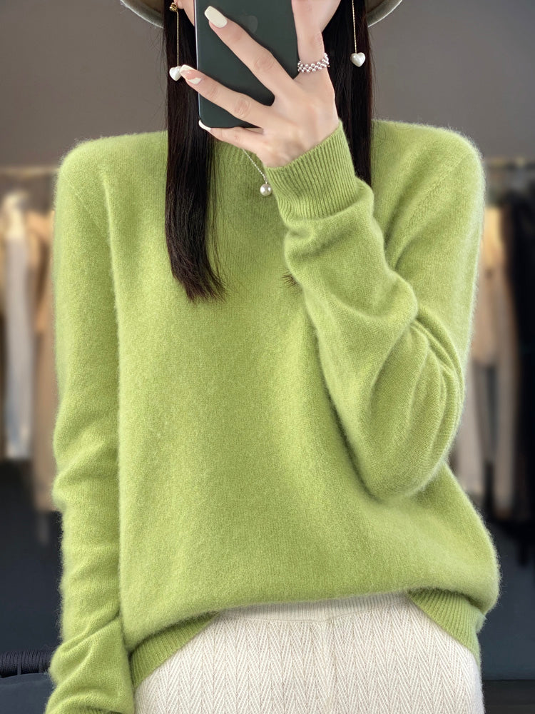 Damen warmer Pullover in lockerer Passform
