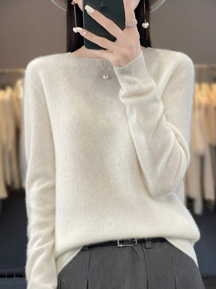 Damen warmer Pullover in lockerer Passform