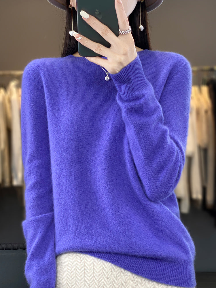 Damen warmer Pullover in lockerer Passform