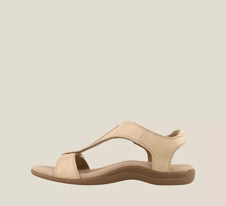 Damen orthopädische Ledersandalen mit verstellbarem Riemen