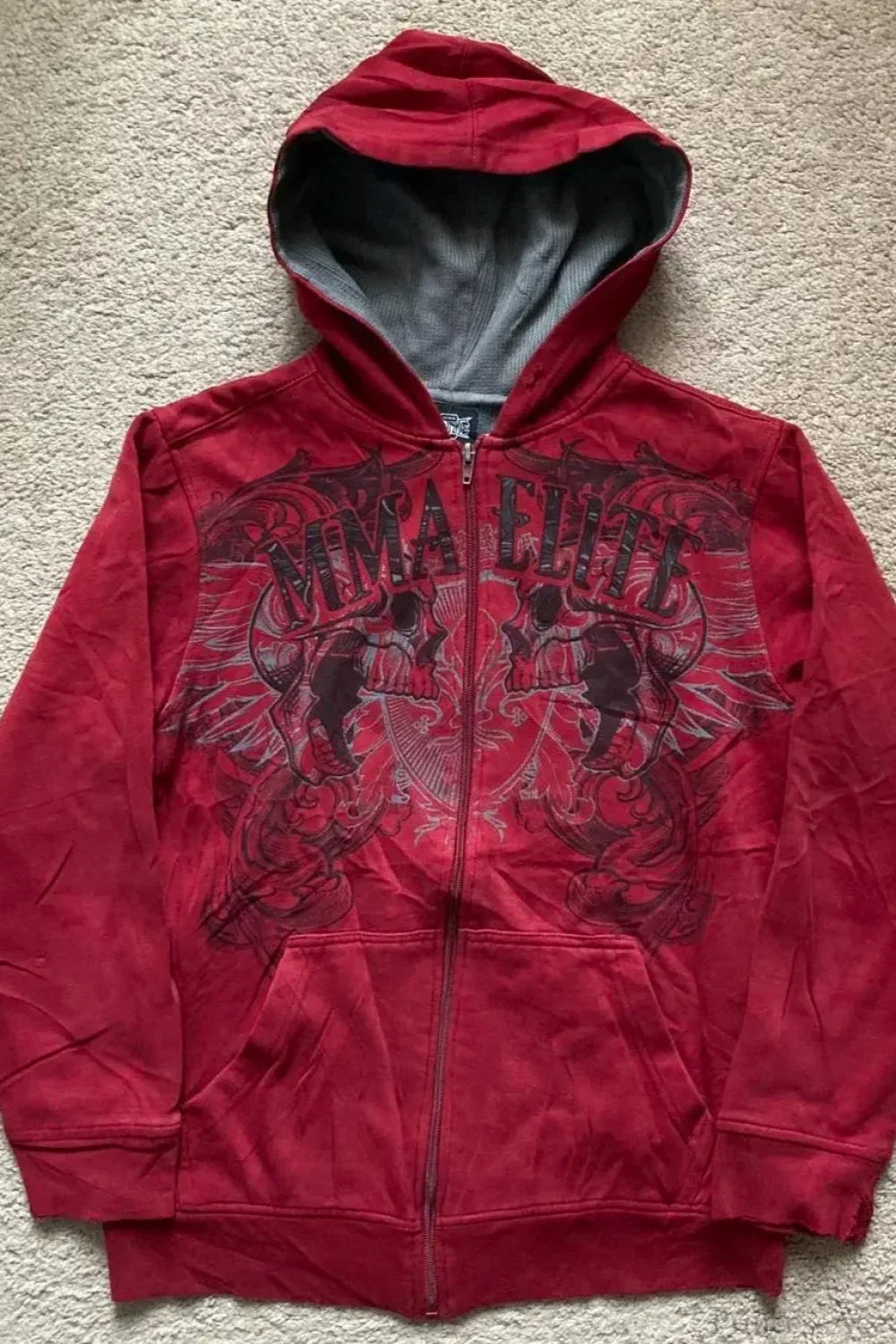Damen Hoodie mit Kapuze und Reißverschluss