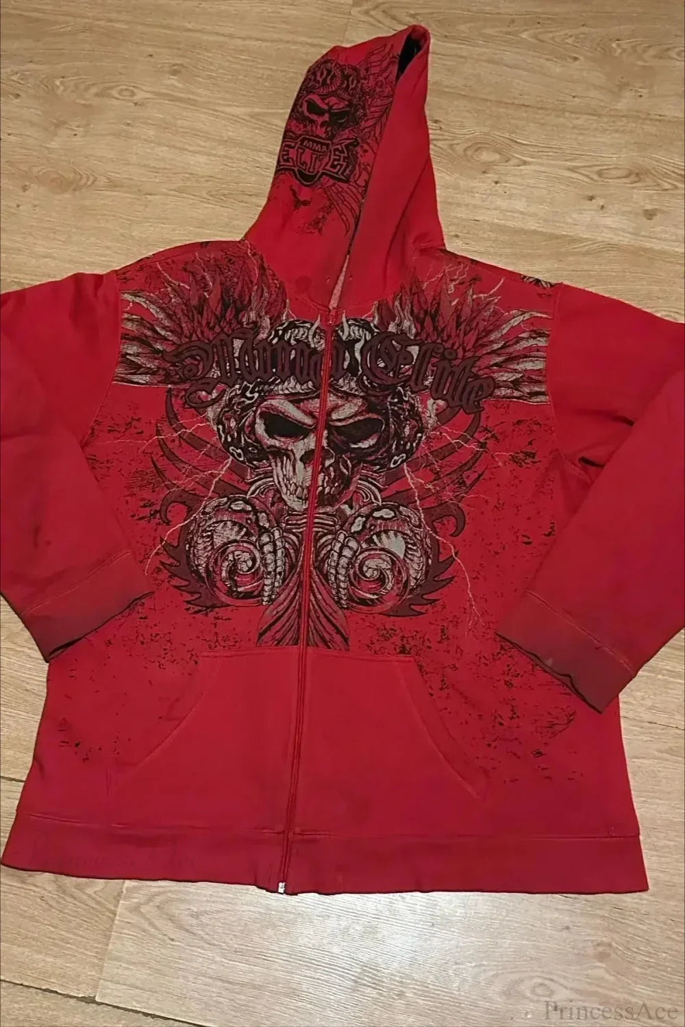 Damen Hoodie mit Kapuze und Reißverschluss