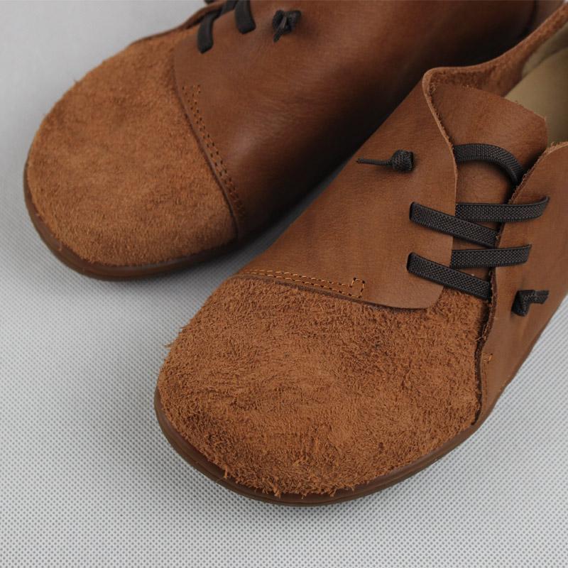 Damen Slip-on-Loafer mit Kontrastnähten und seitlicher Schnürung