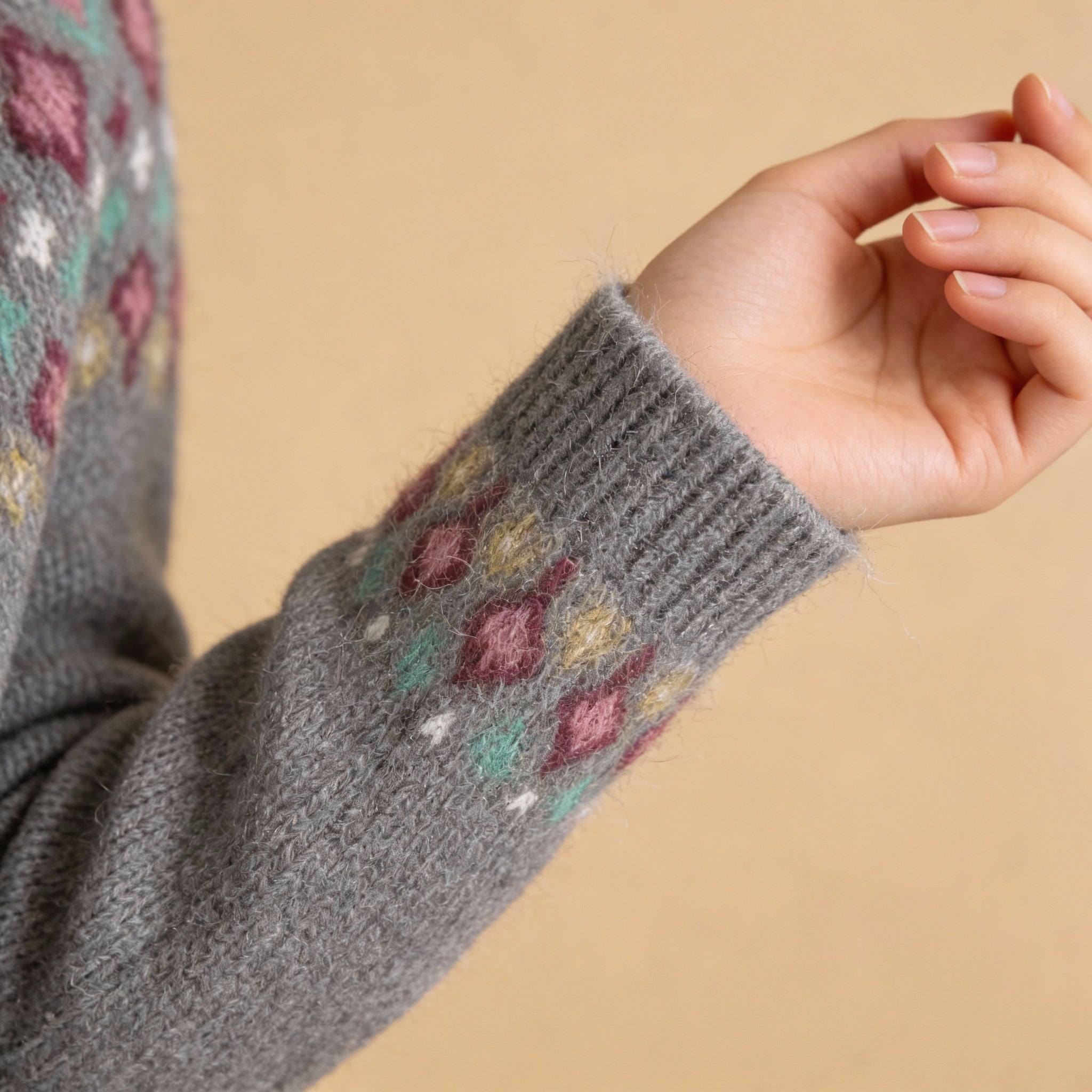 Damen Norwegerpullover aus weichem Strick