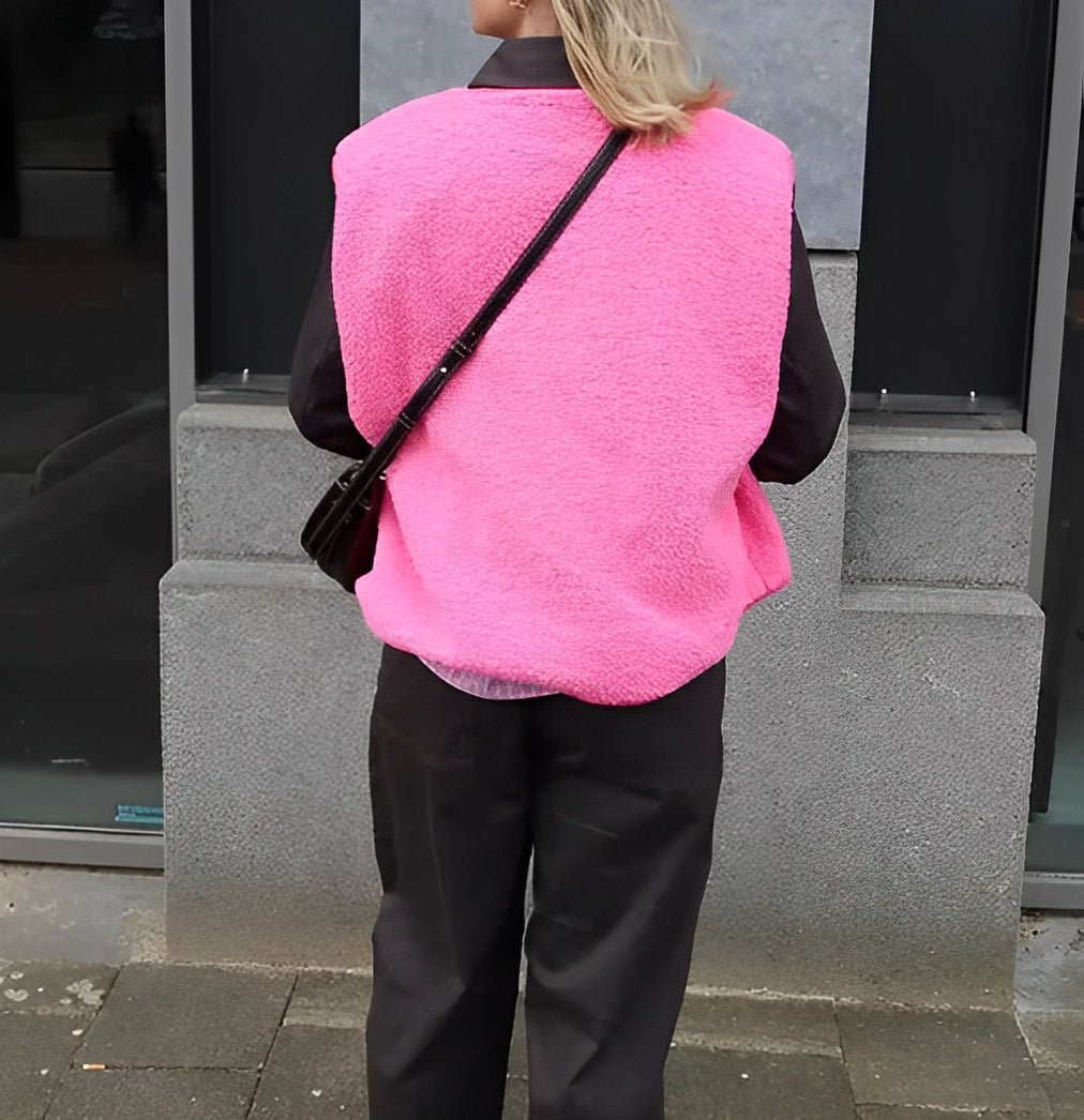 Damen Weste mit Knopfleiste und tailliertem Schnitt