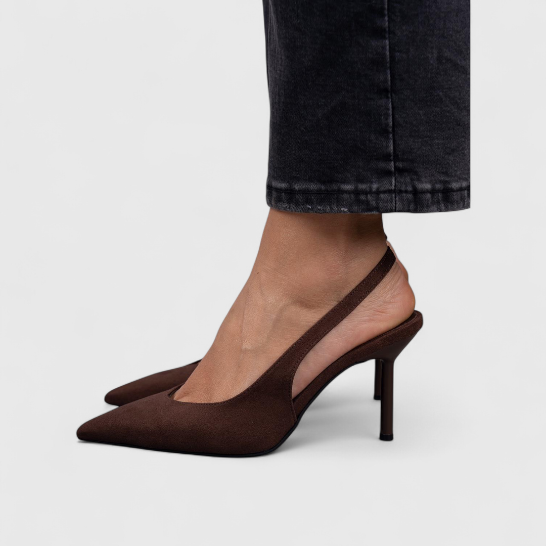 Leoparden Orthopädische Slingback Absatzschuhe