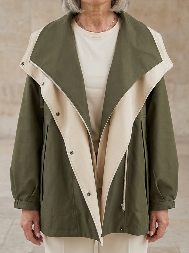Damen Übergangsjacke mit Wetter- und Windschutz