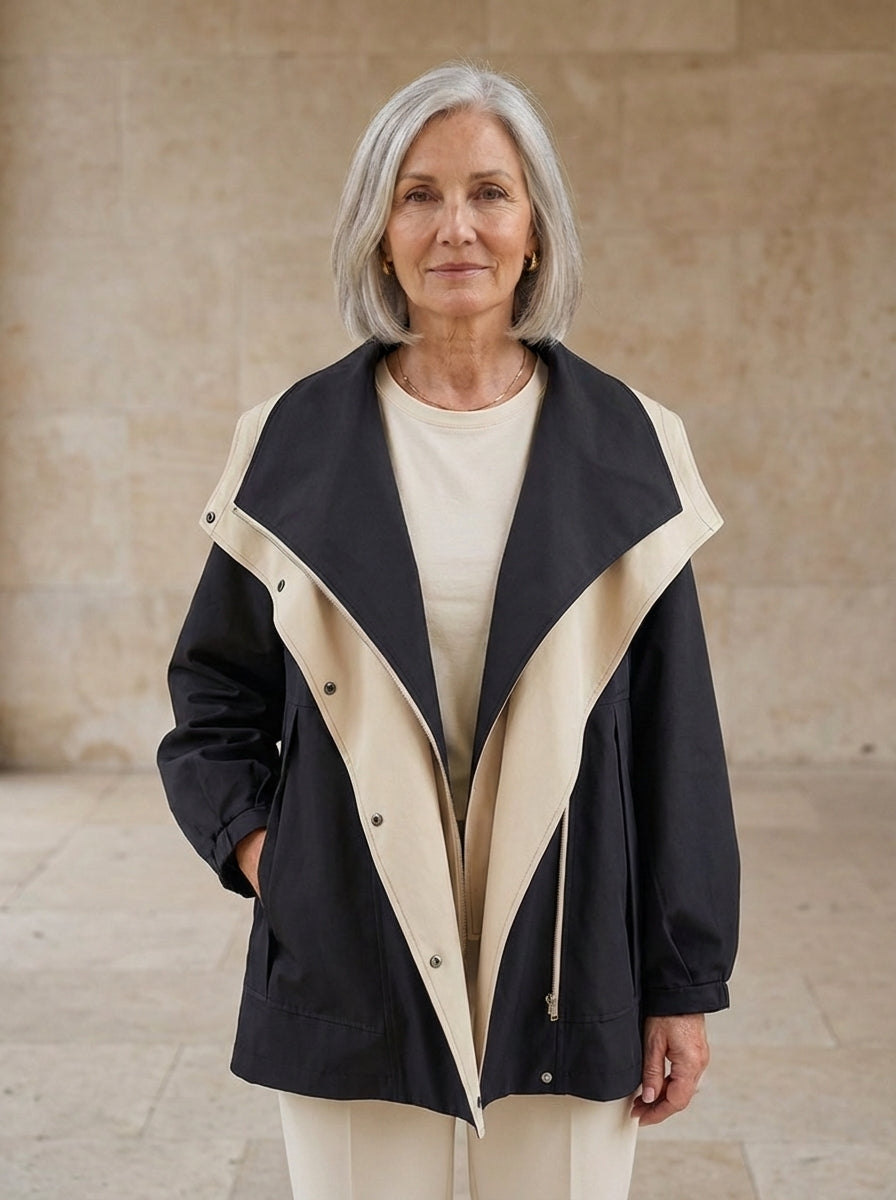 Damen Übergangsjacke mit Wetter- und Windschutz