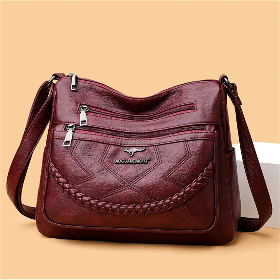 Damen Crossbody Schultertasche mit verstellbarem Schulterriemen