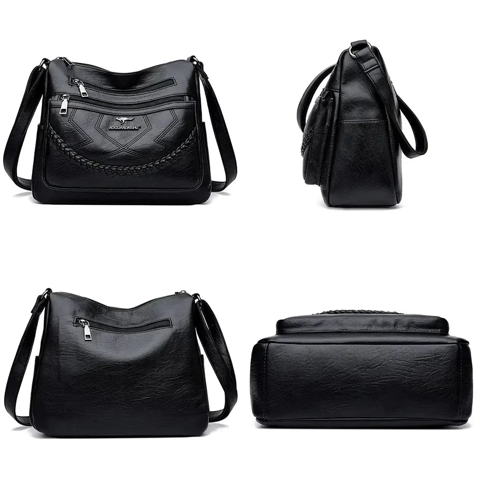 Damen Crossbody Schultertasche mit verstellbarem Schulterriemen