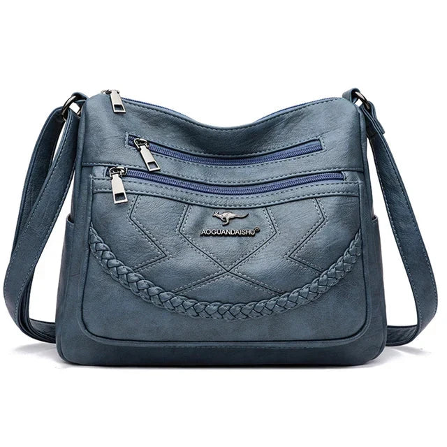 Damen Crossbody Schultertasche mit verstellbarem Schulterriemen