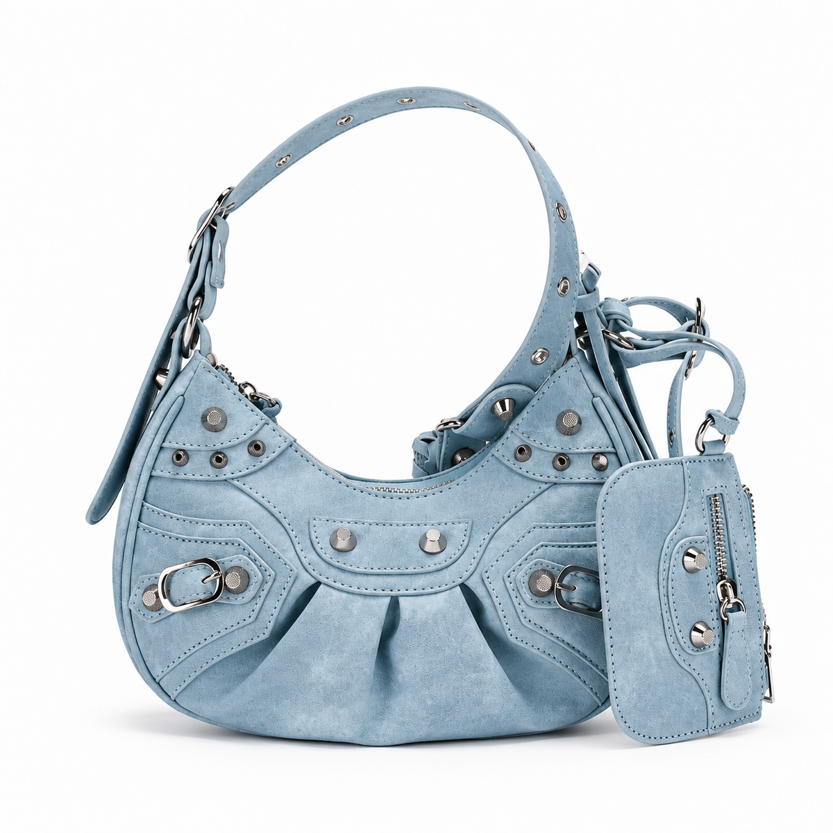 Damen kompakte Crossbody Tasche mit Reißverschluss