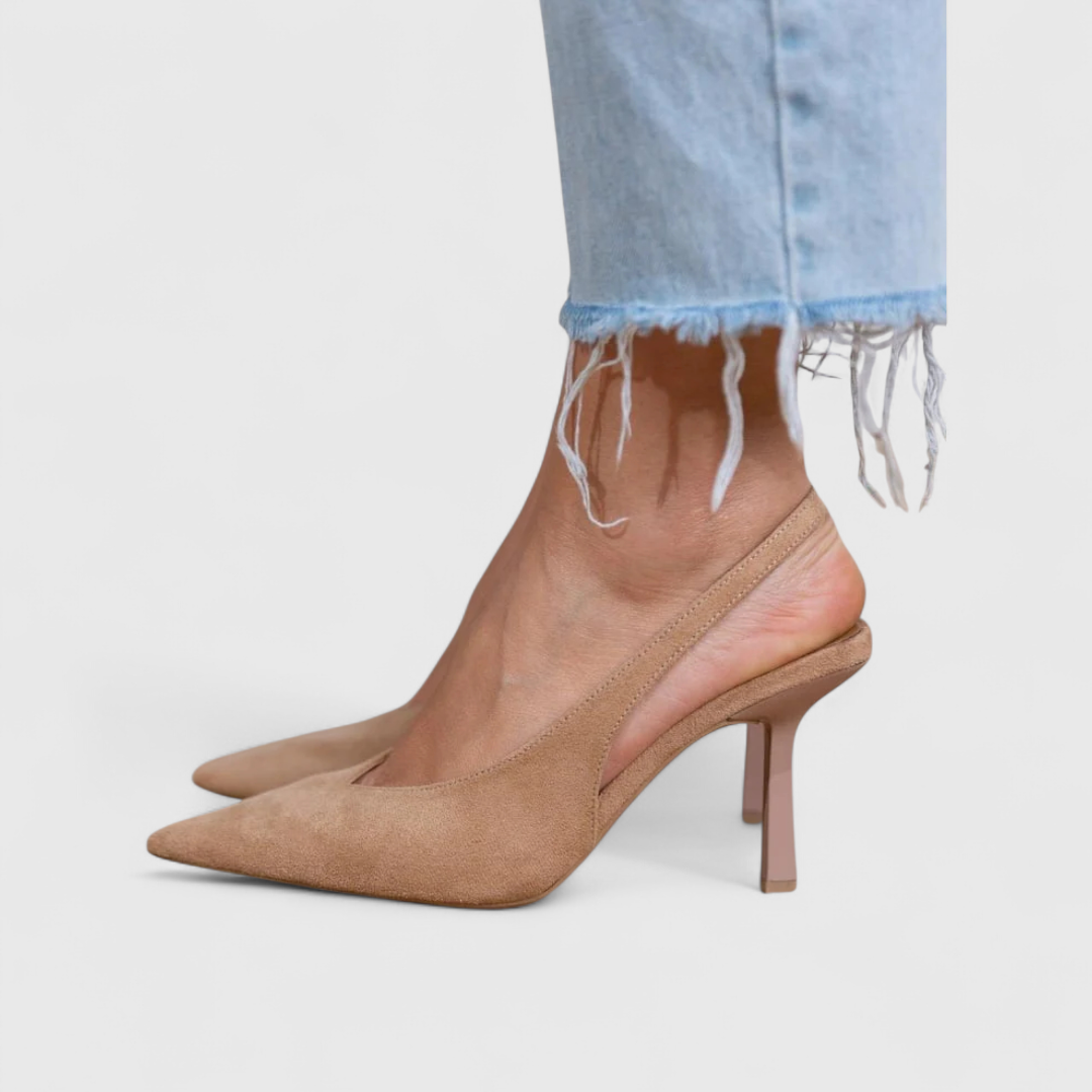 Leoparden Orthopädische Slingback Absatzschuhe