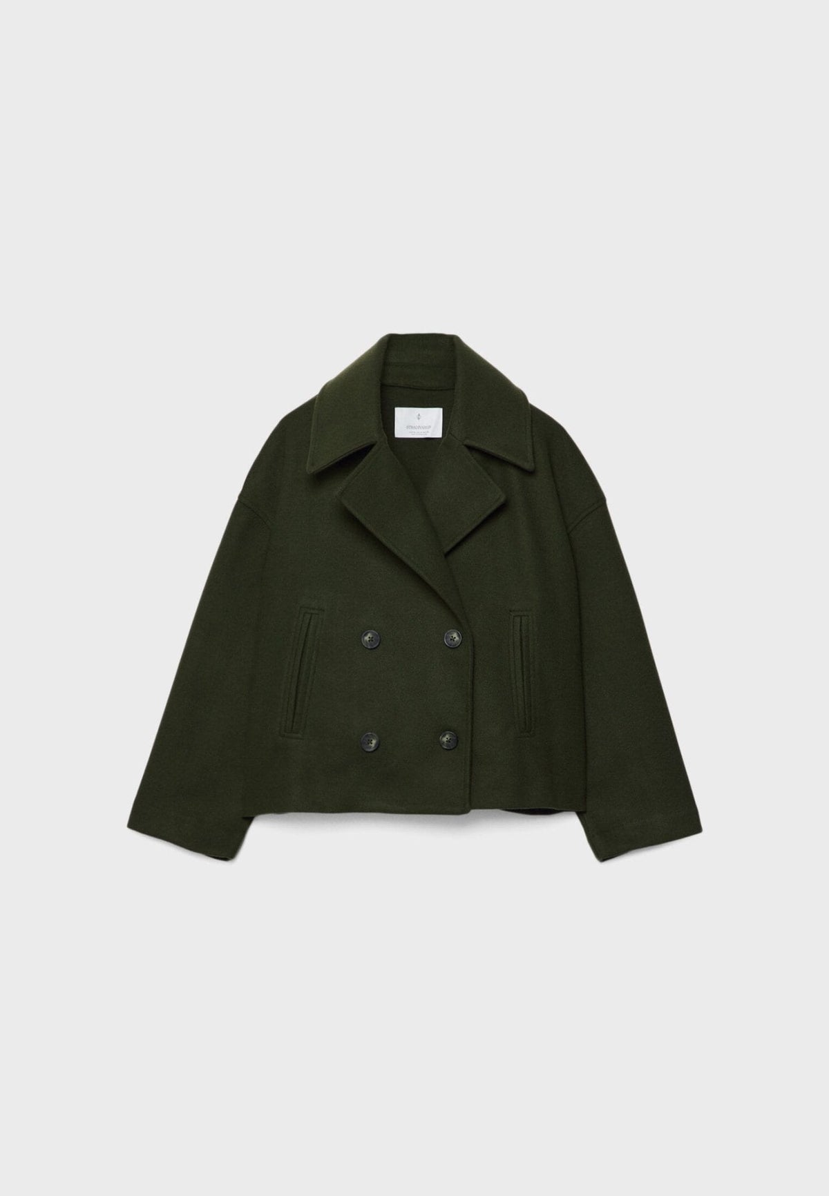 Damen Wickeljacke mit überschlagenem Verschluss