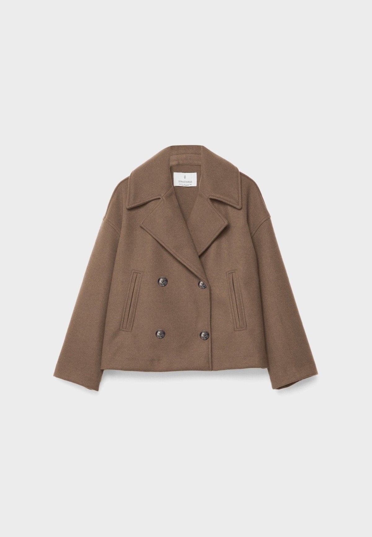 Damen Wickeljacke mit überschlagenem Verschluss