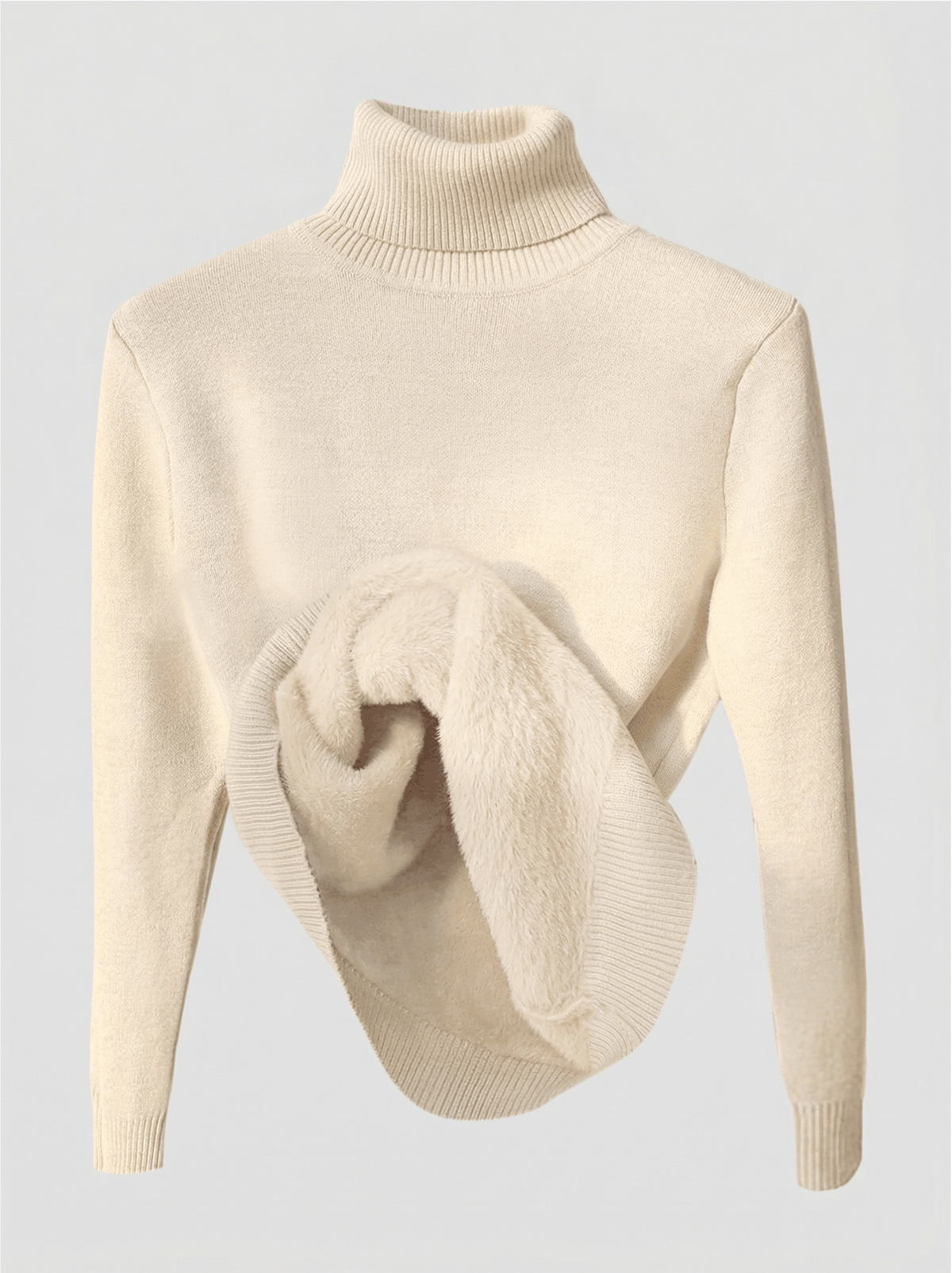 Damen figurbetonter Pullover mit Stehkragen