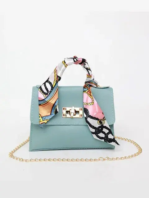 Damen Lederhandtasche mit Goldverschluss