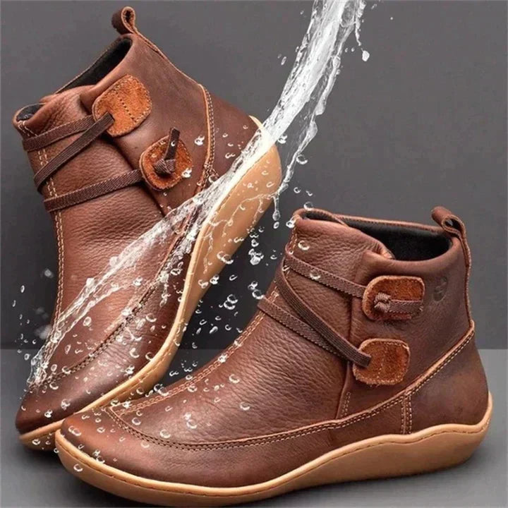 Damen wasserdichte Stiefeletten mit Slip-On