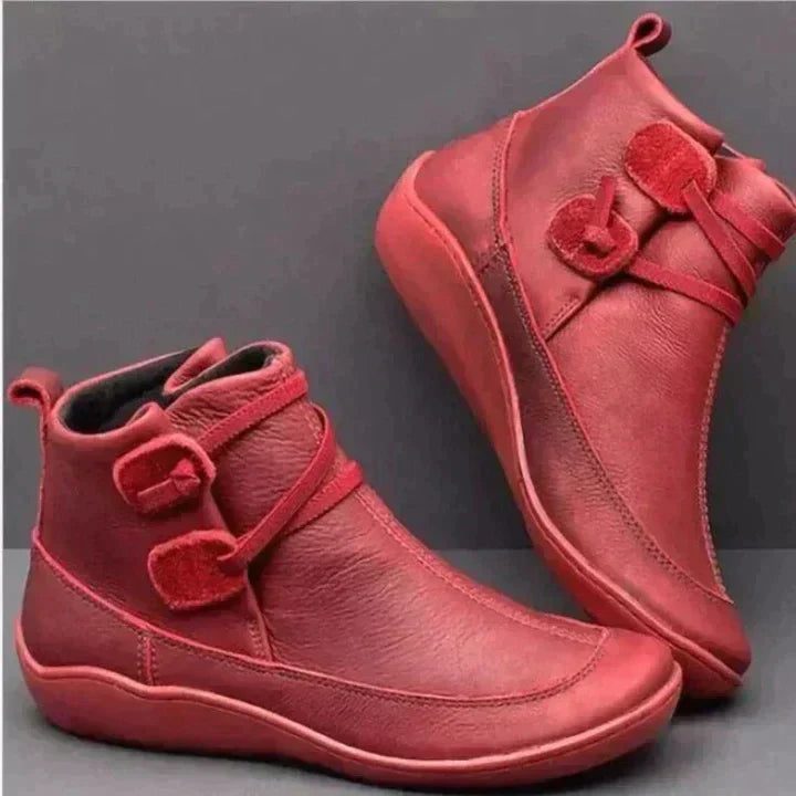 Damen wasserdichte Stiefeletten mit Slip-On